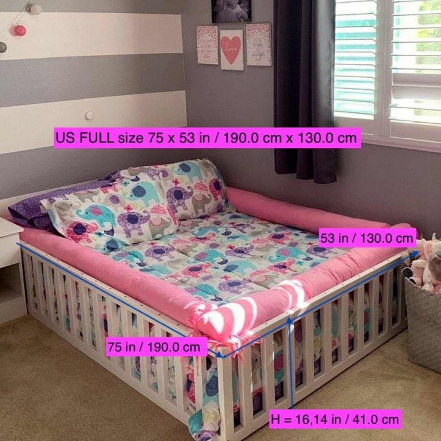 childrens bed and mattress