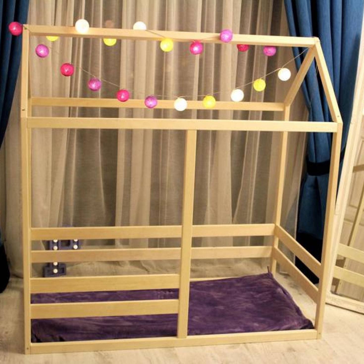 Toddler House Bed Montessori Bed Floor Bed Kids Furniture Toddler Bed Children Bed Kid Bed Wood Bed Children Home Kids Bedroom Homefordreams