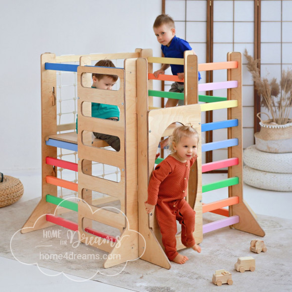 Plywood Square Gym For Toddlers 118 cm