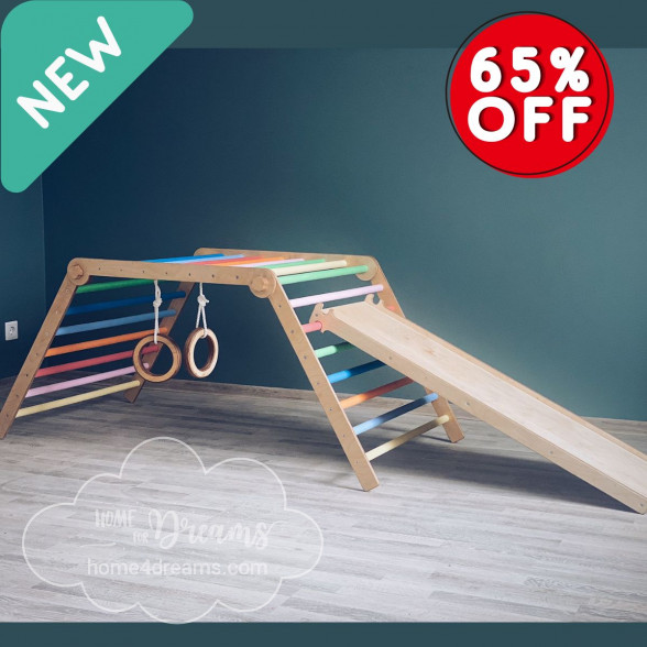 Foldable Pikler Triangle Toys | Pikler Climbing Arch And Toys For Kids