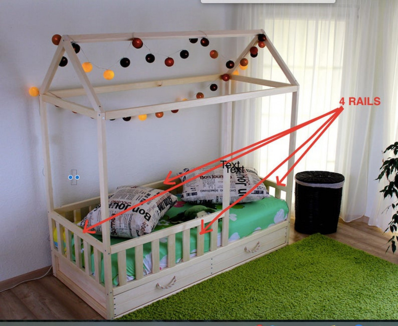 Toddler House bed H20D 20