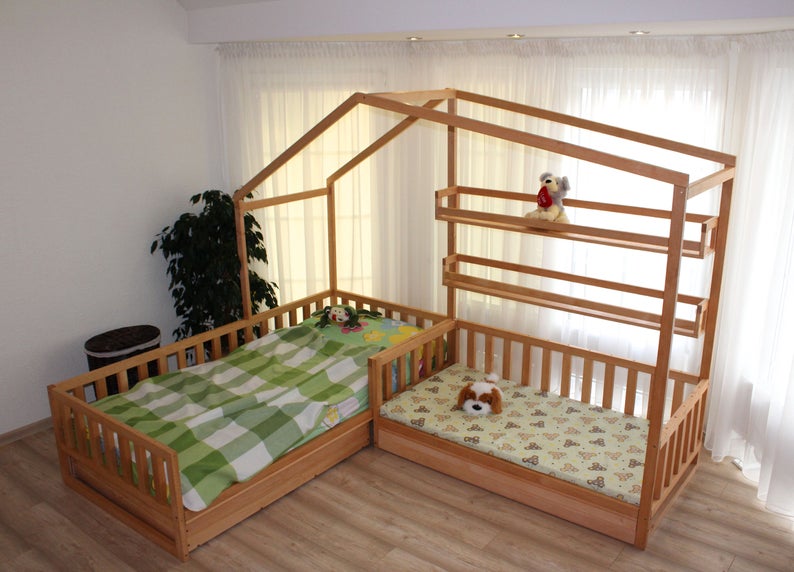 Toddler house beds with slats! Montessori style bed! | HomeForDreams