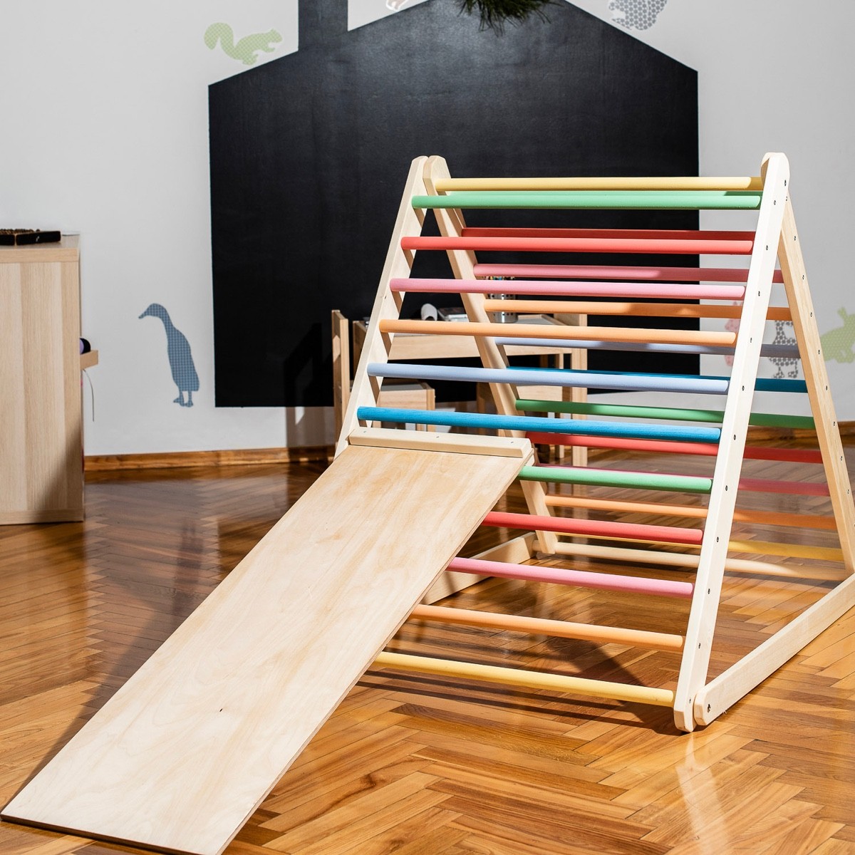 Painted Baby Wooden Climber For Ages 0 to 7 HomeForDreams